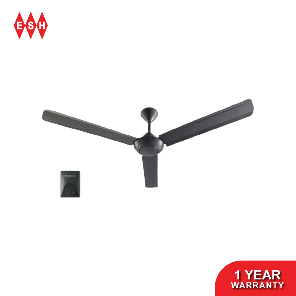 Panasonic F-M15A0.GY 150cm/60" 3-Blades Regulator Ceiling Fan (Dark Grey)