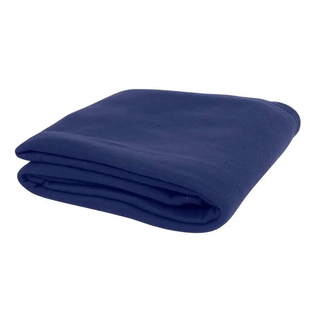 pepme Fleece Blanket Woolen, Single Bed, Solid Color, Blue, 55x90