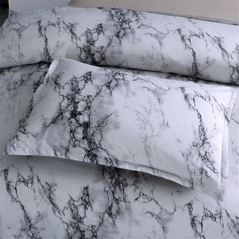 Pillowcase home textile bedding four-piece marble