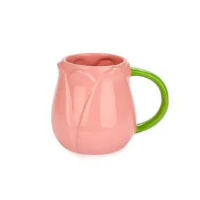 Pink Tulip Coffee Cup, 400ml