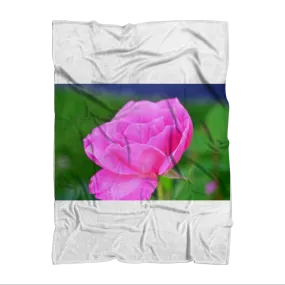 PinkFlower Sublimation Throw Blanket