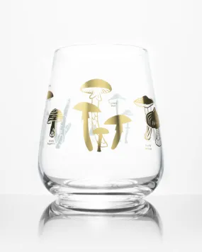 Poisonous Mushrooms Wine Glass