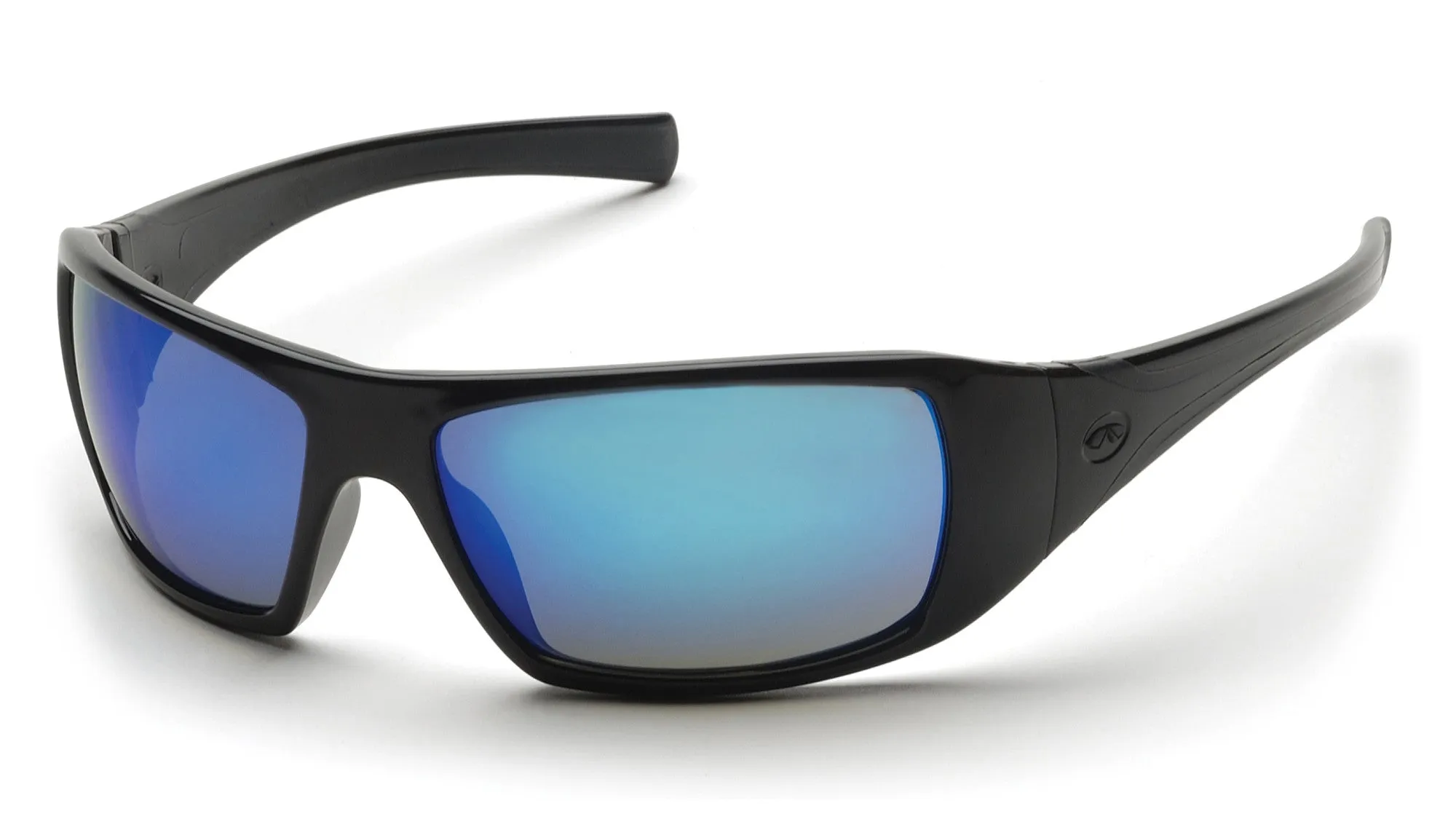 Pyramex SB5665D Goliath Black Safety Glasses W/ Ice Blue Mirror Lens (12 each)