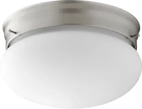 Quorum 3023-6-65 Ceiling Mount - Satin Nickel W/ Satin Opal