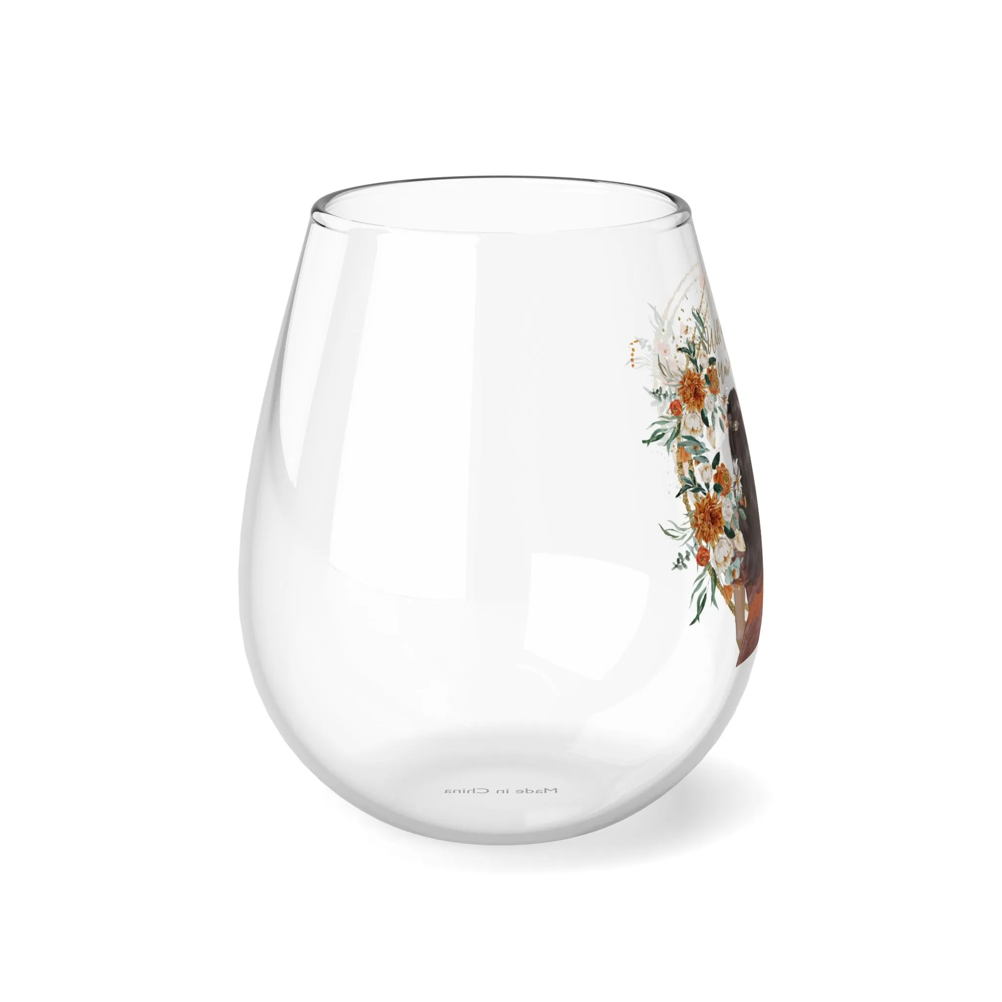 "Will you be my Matron of Honor" ? Stemless Wine Glass, 11.75oz VMA051505