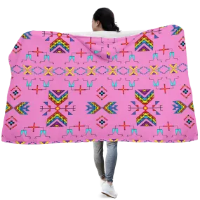 Rainbow Chief Rainbow Blush Hooded Blanket