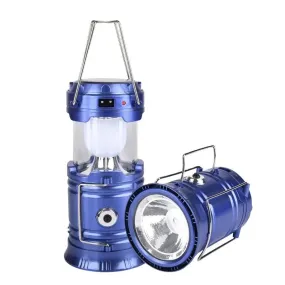 Rechargeable Solar Camping Lantern with Flashlight