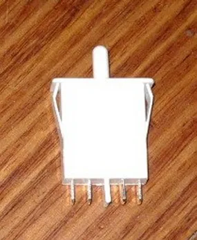 Rectangular Kelvinator Fan/Light Switch, Single Button - Part # RF030A