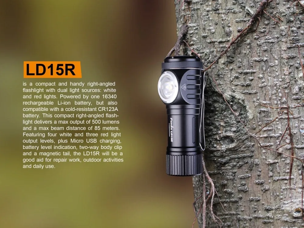 Right-Angled Rechargeable LED Flashlight - LD15R