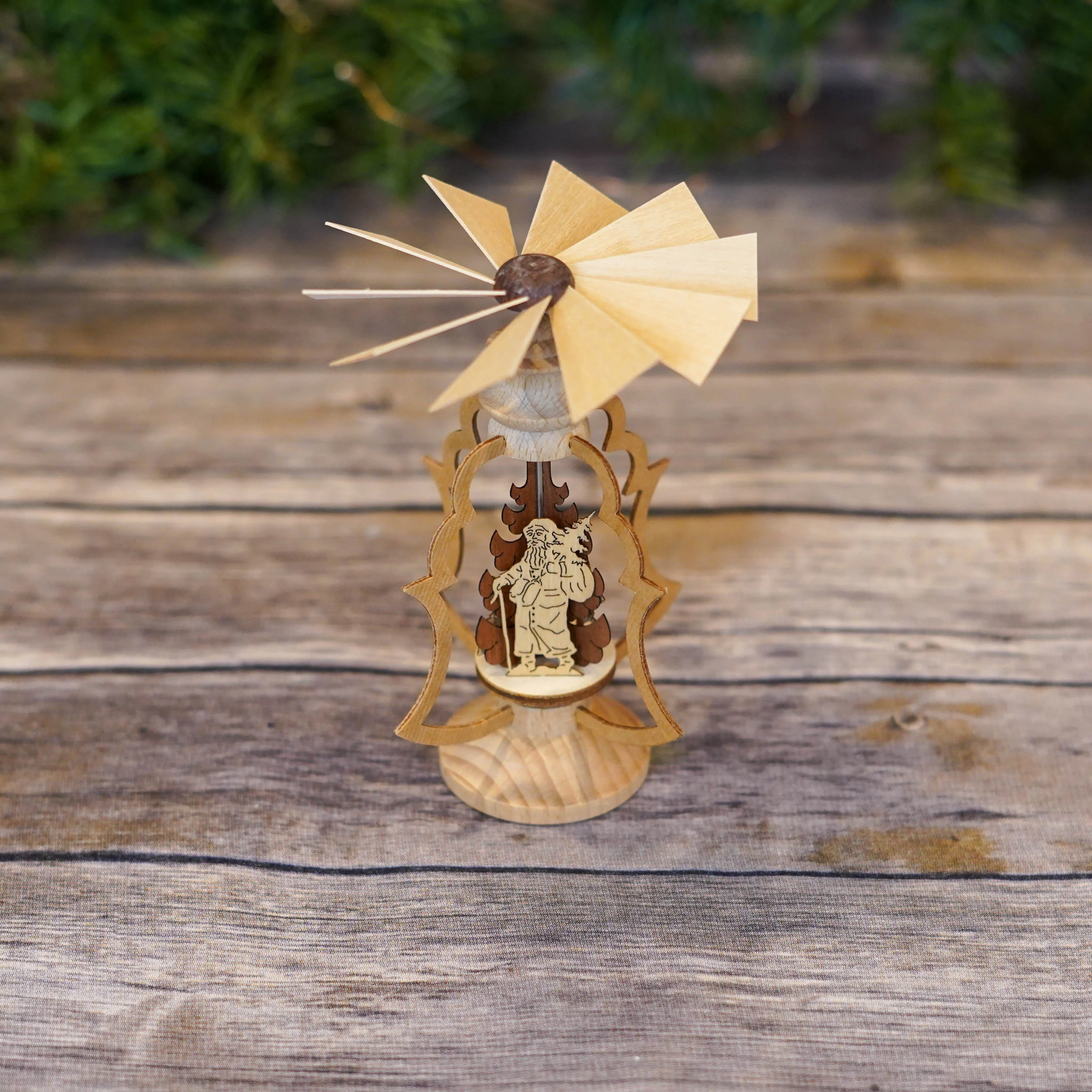 Santa Spinning Table Top Ornament