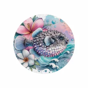 Sea_Animals_Stonefish_Awd35196  Circular Micro Fleece Blanket 60"