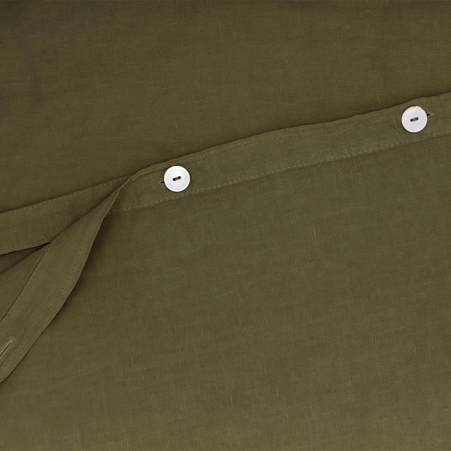 Simple Linen Duvet - Olive