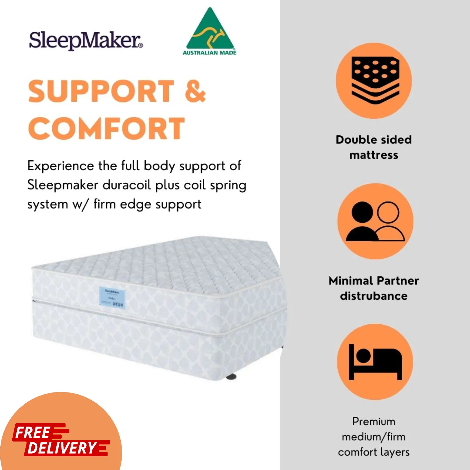 SleepMaker Hotelier Double Sided Mattress - Firm