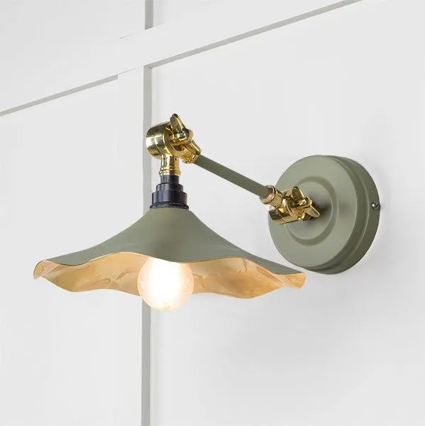 Smooth Brass Flora Wall Light in Tump | From The Anvil