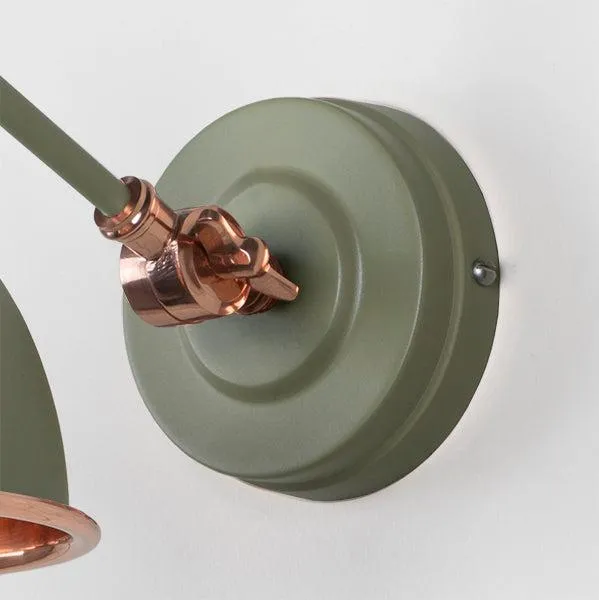 Smooth Copper Brindley Wall Light in Tump | From The Anvil