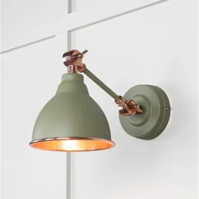 Smooth Copper Brindley Wall Light in Tump | From The Anvil