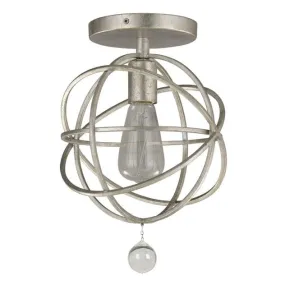 SOLARIS 1 LIGHT CEILING MOUNT, OLDE SILVER