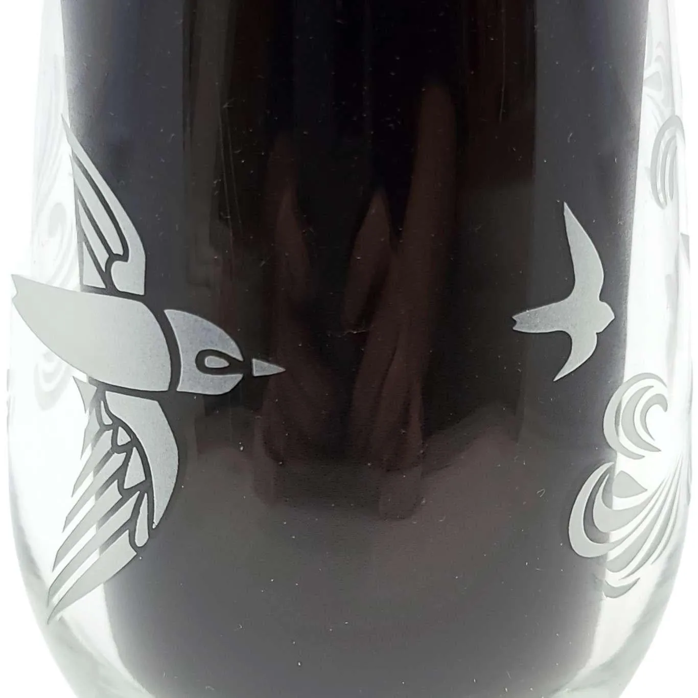 Stemless Wine Glass - Birds by Bread and Badger