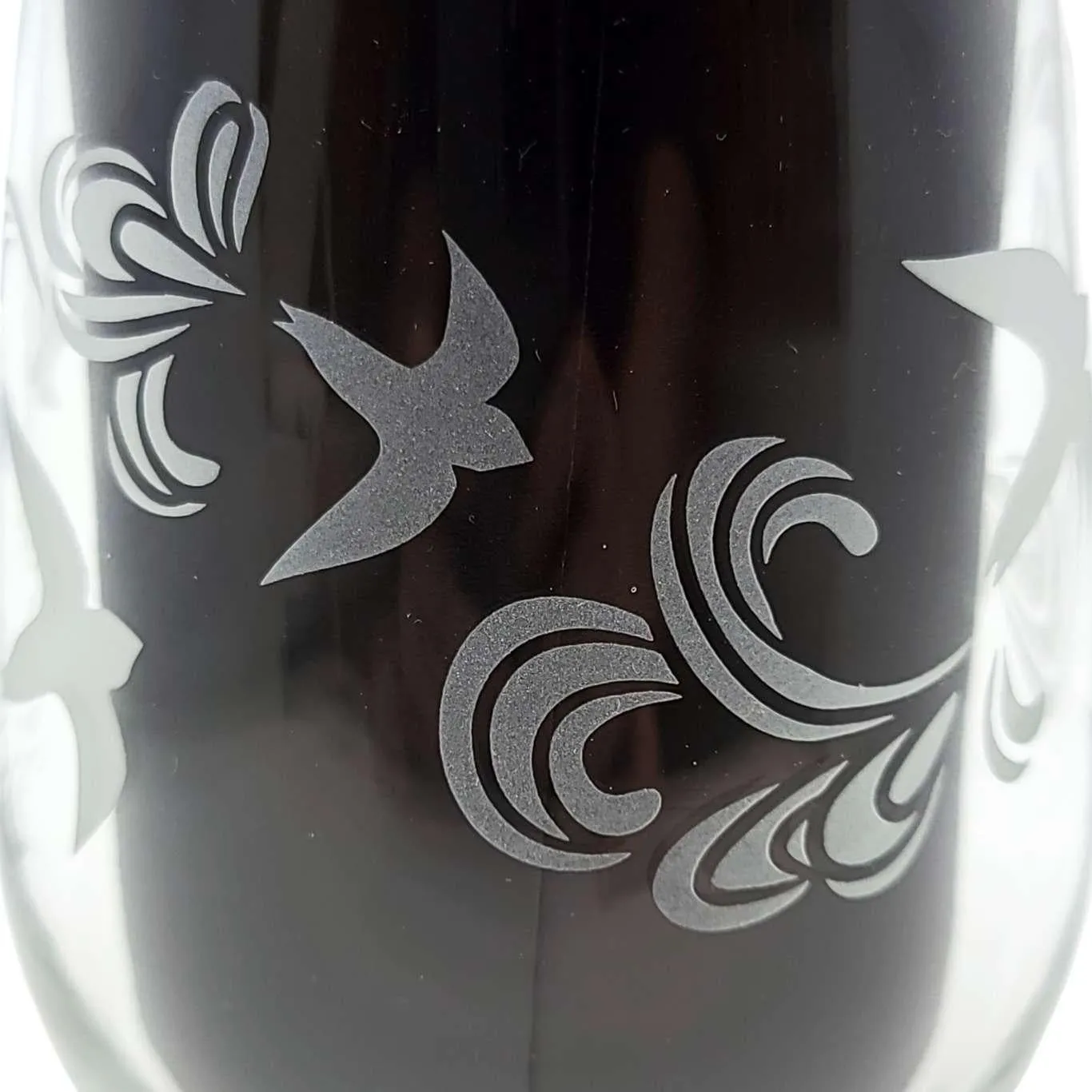 Stemless Wine Glass - Birds by Bread and Badger