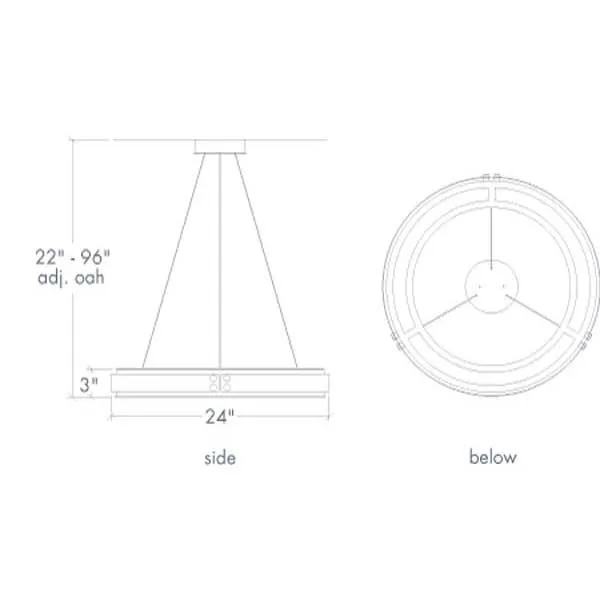 Strata 17374-24 Indoor/Outdoor Pendant By Ultralights Lighting