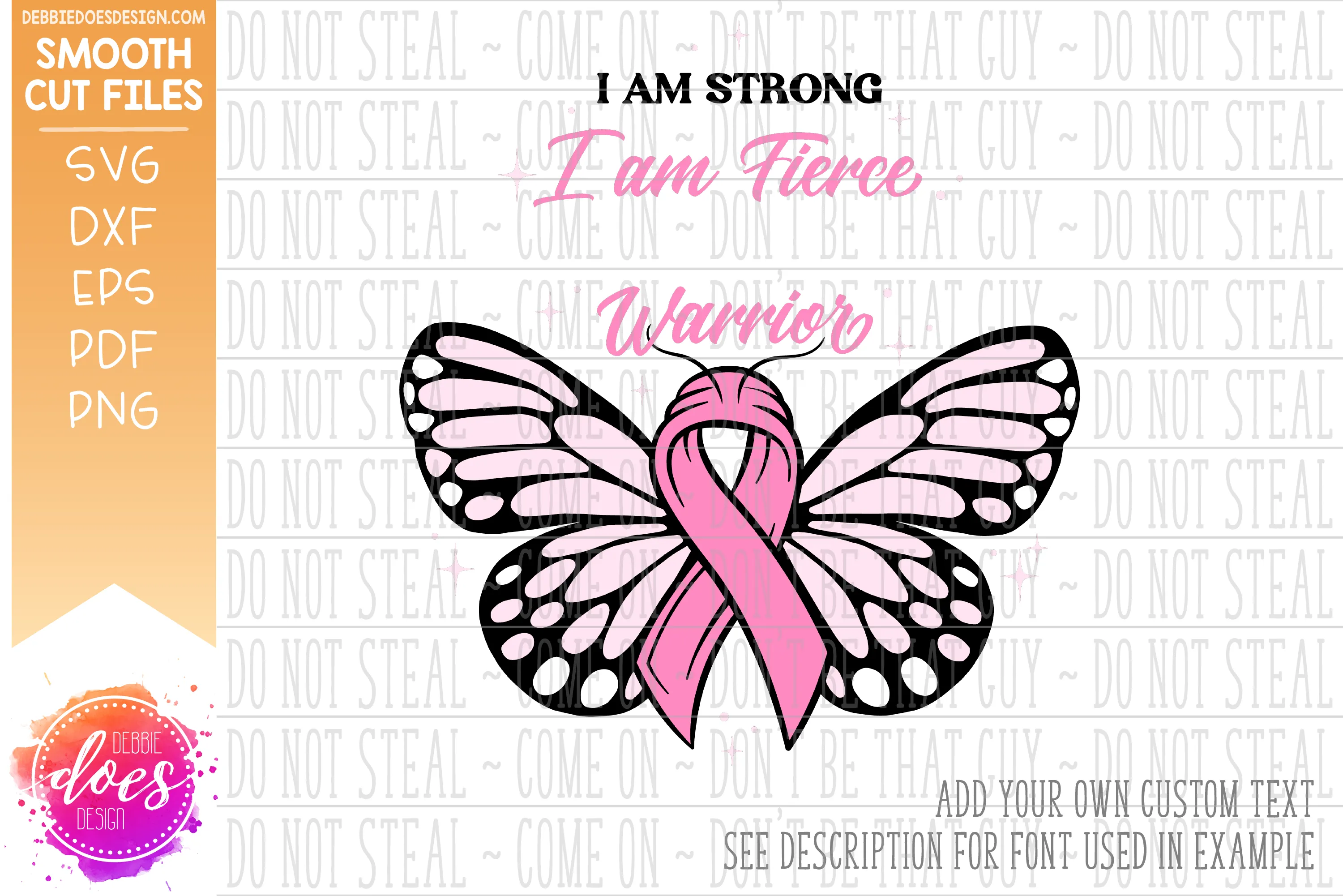 Strong Fierce Warrior Butterfly - SVG File