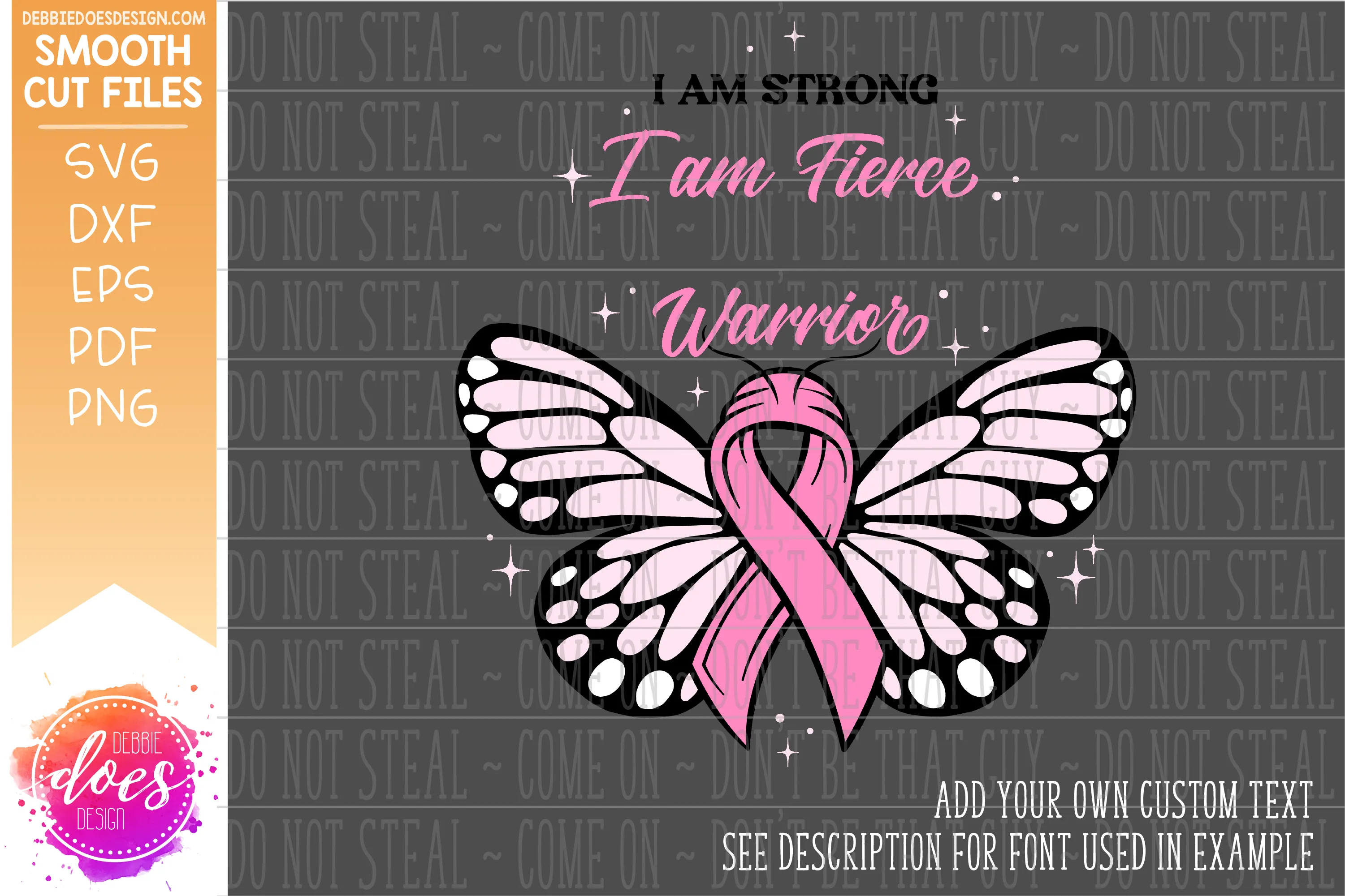 Strong Fierce Warrior Butterfly - SVG File