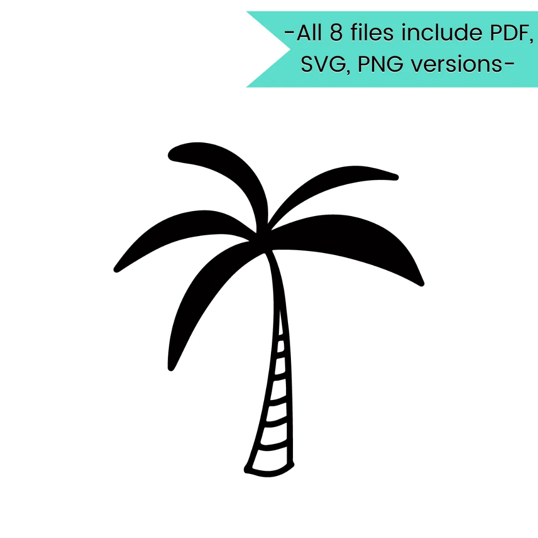 Summer Fun Stencil Cut Files! 2021 [AI SVG PNG DXF]