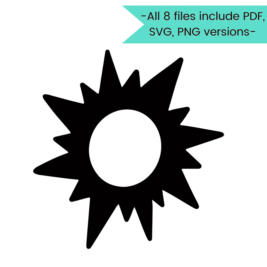 Summer Fun Stencil Cut Files! 2021 [AI SVG PNG DXF]