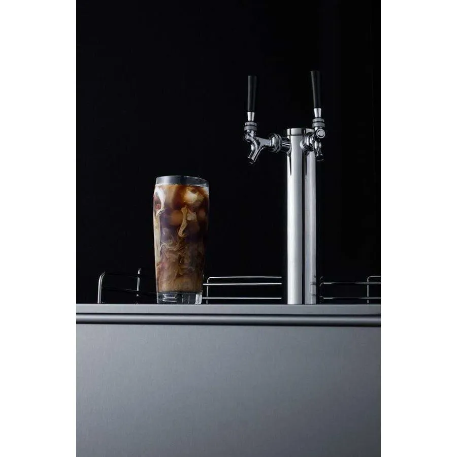 Summit 24" Wide Built-In , ADA Compliant Coffee Kegerator SBC58BBICFTWINADA