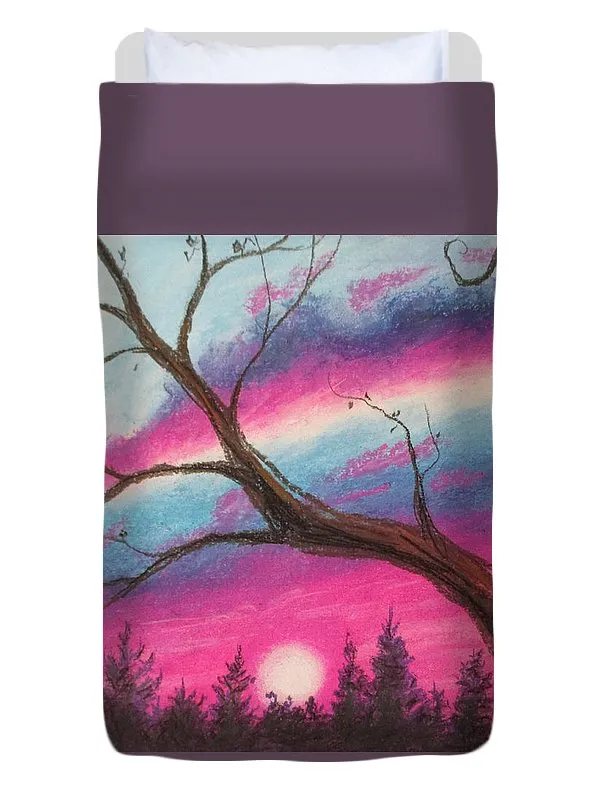 Sunsetting Tree - Duvet Cover