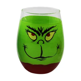 The Grinch Stemless Christmas Wine Glass