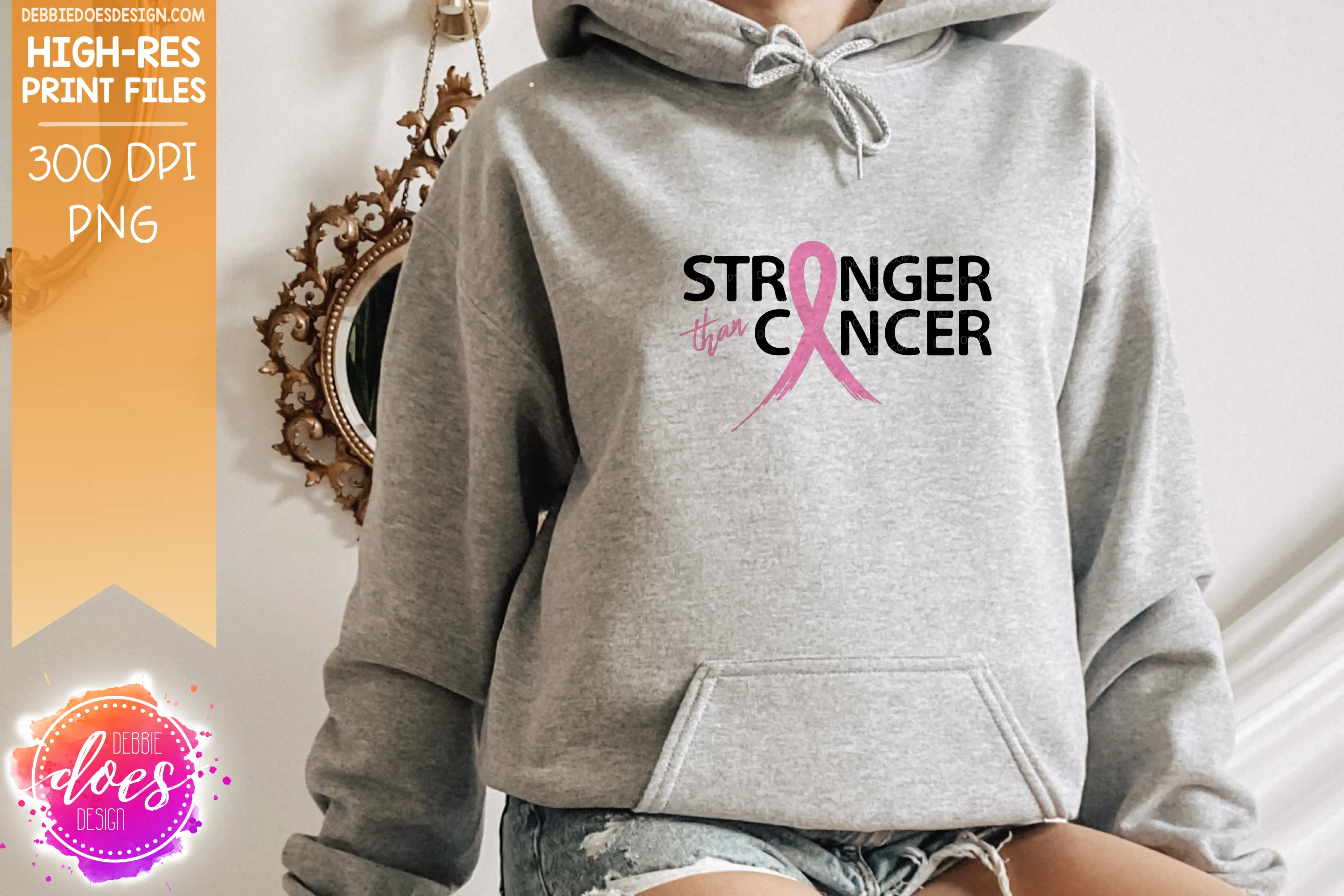 The Stronger Than Cancer Awareness Bundle - Includes 29 files PLUS Bonus SVG Version! - Sublimation/Printable Design