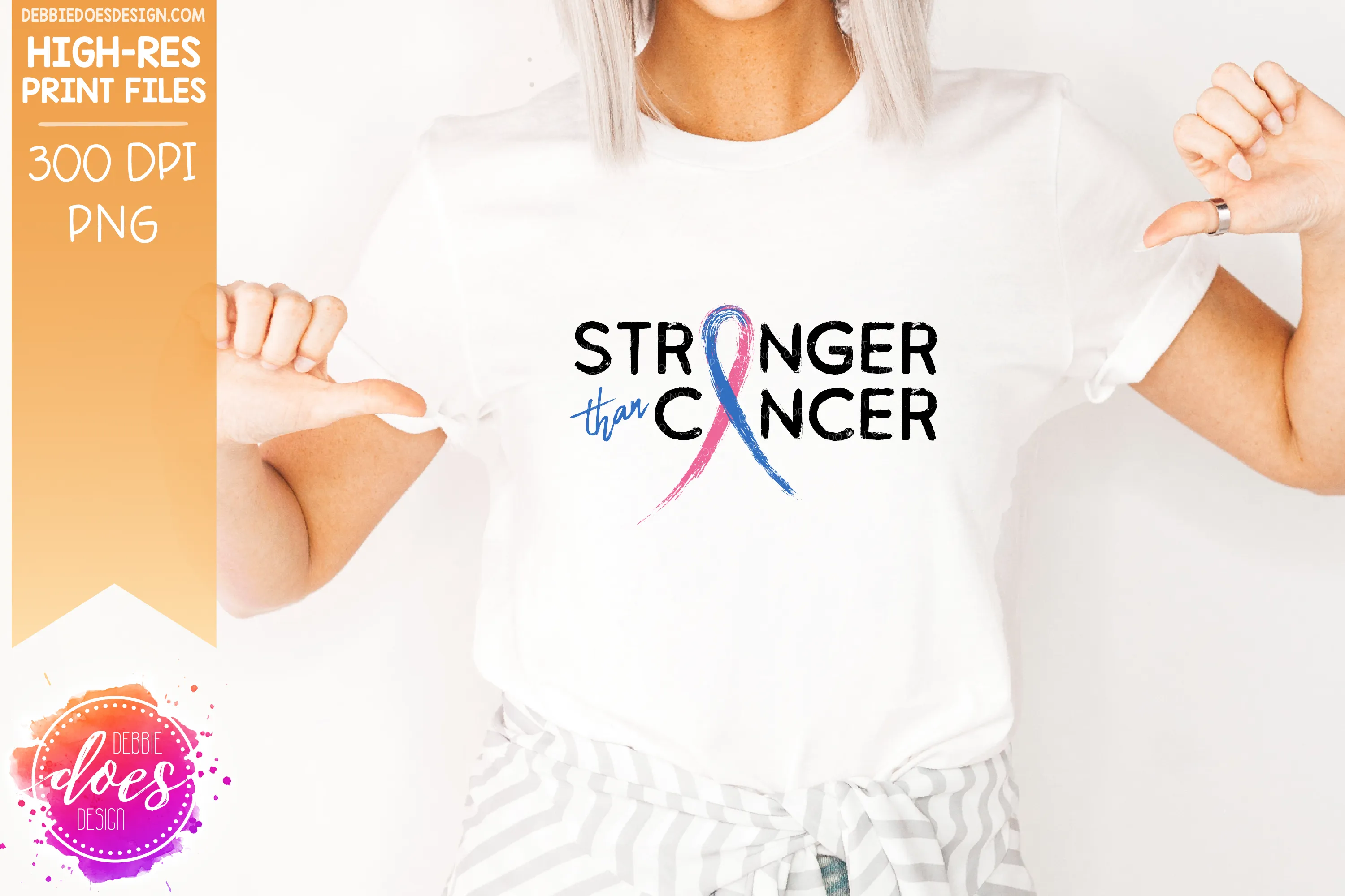 The Stronger Than Cancer Awareness Bundle - Includes 29 files PLUS Bonus SVG Version! - Sublimation/Printable Design