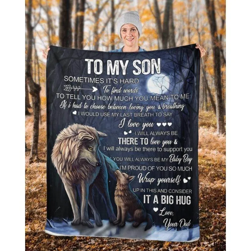 To My Son - From Dad - A323 - Premium Blanket