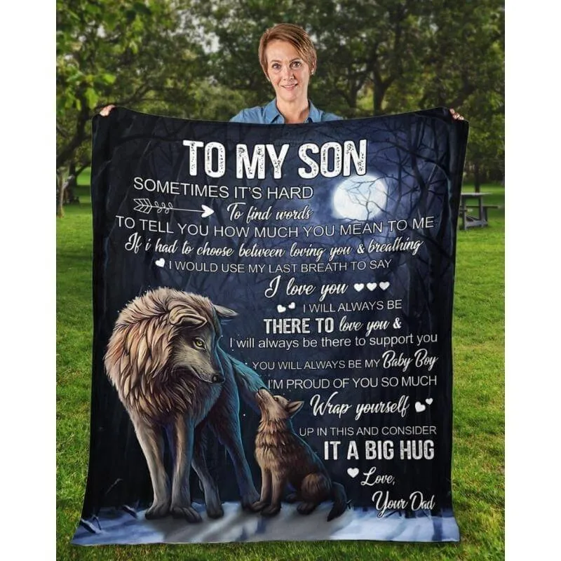 To My Son - From Dad - A323 - Premium Blanket