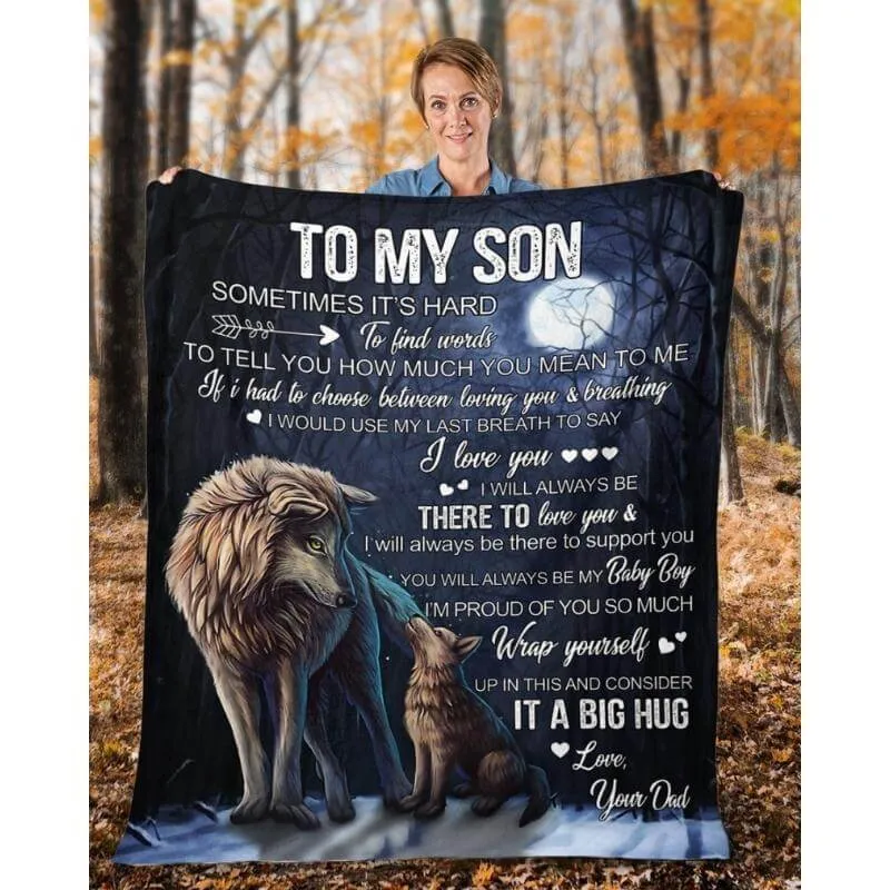 To My Son - From Dad - A323 - Premium Blanket