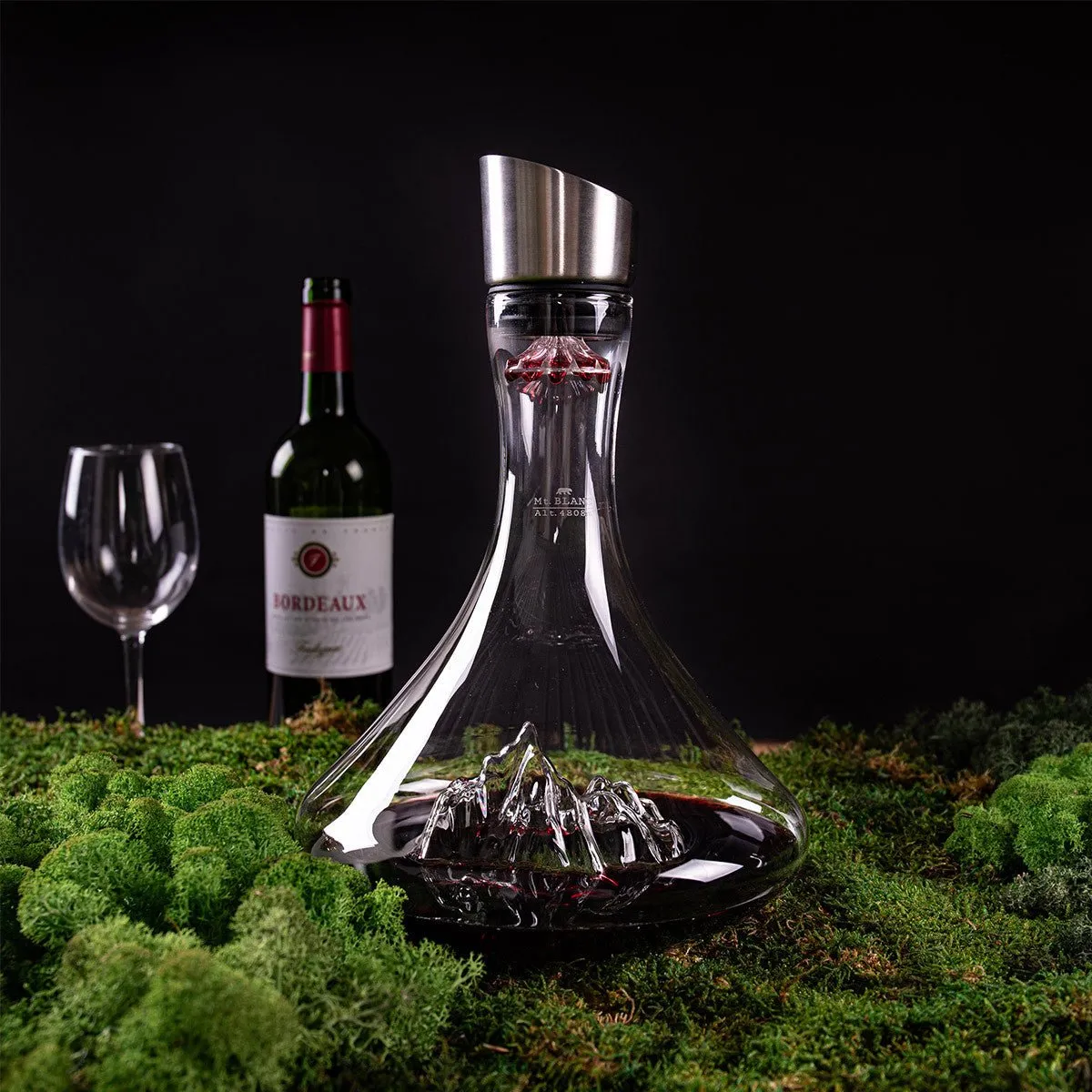 Topographic Wine Decanter - Mount Blanc