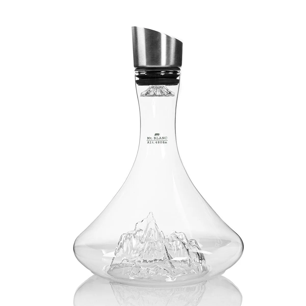 Topographic Wine Decanter - Mount Blanc