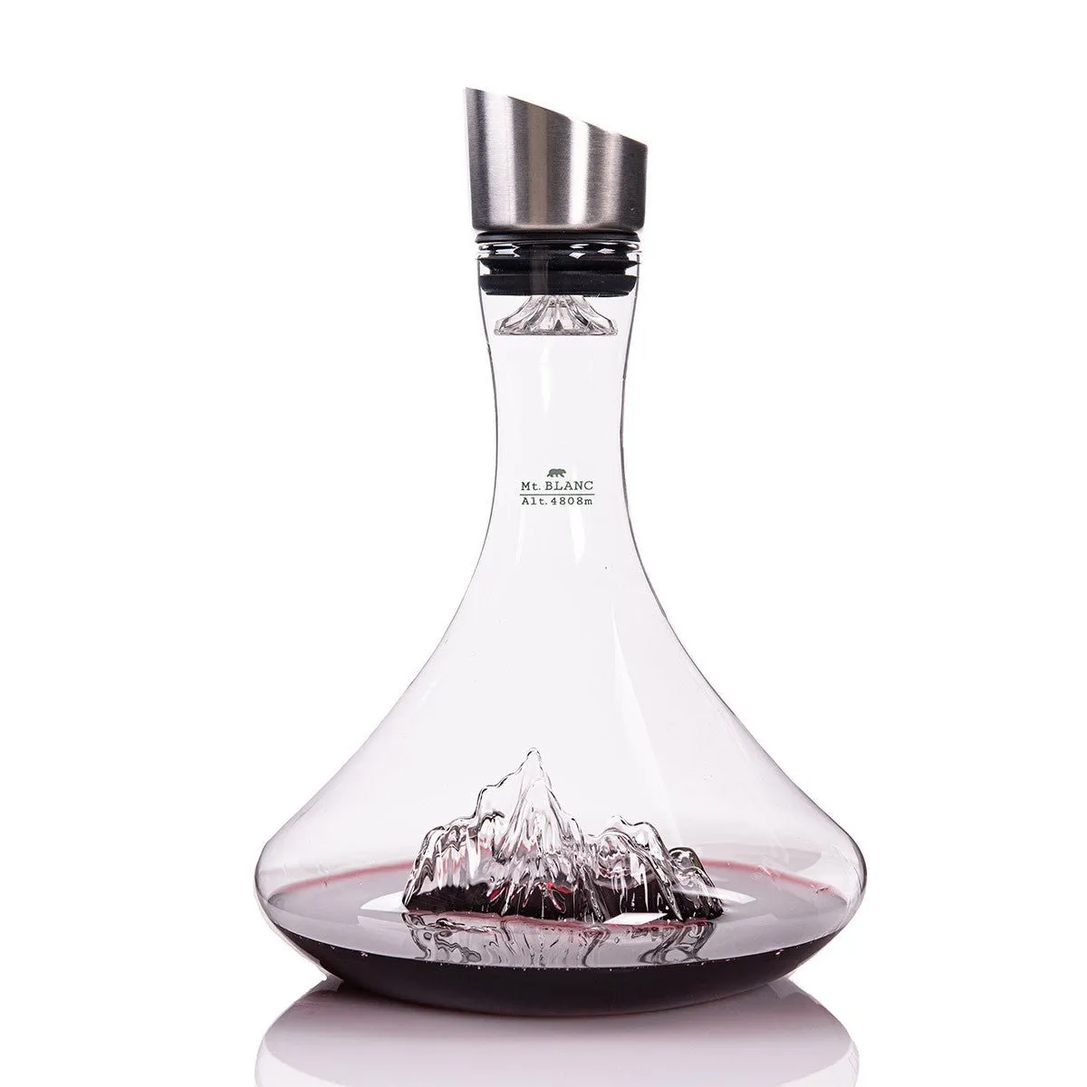 Topographic Wine Decanter - Mount Blanc