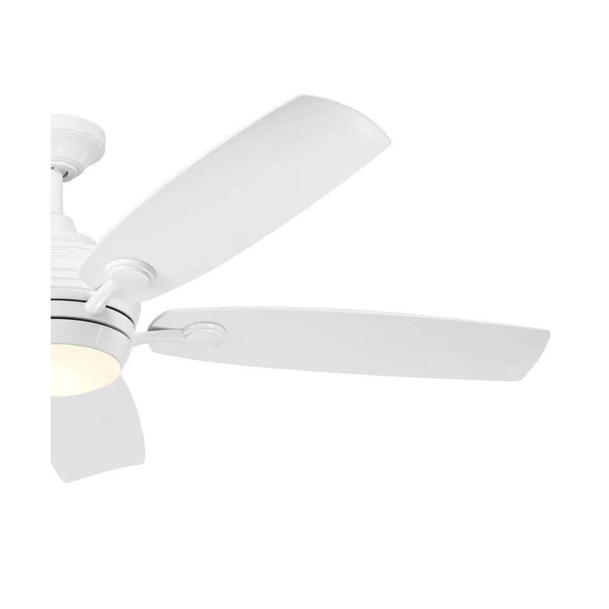 Tranquil Weather  56 Inch White LED Wet Rated Ceiling Fan with Remote