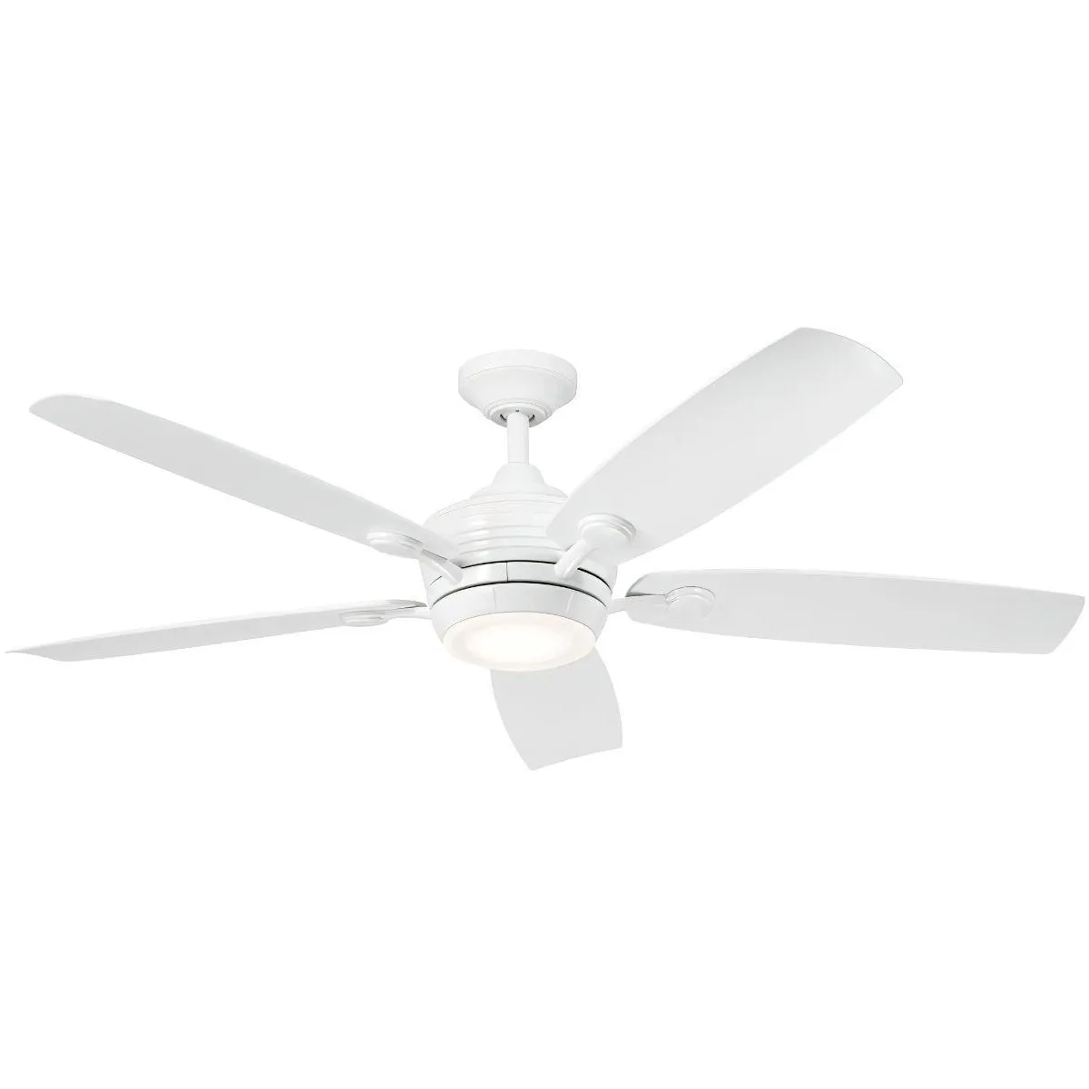 Tranquil Weather  56 Inch White LED Wet Rated Ceiling Fan with Remote