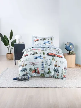 Transport tales duvet cover