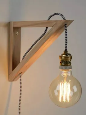 Triangle Wall Light / Table Wall Lamp ( With Complementary Coaster ) By Miza.