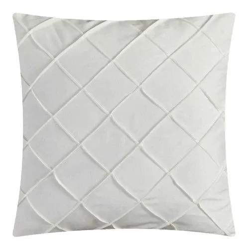 Tufted Duvet Cover Set( white with grey)