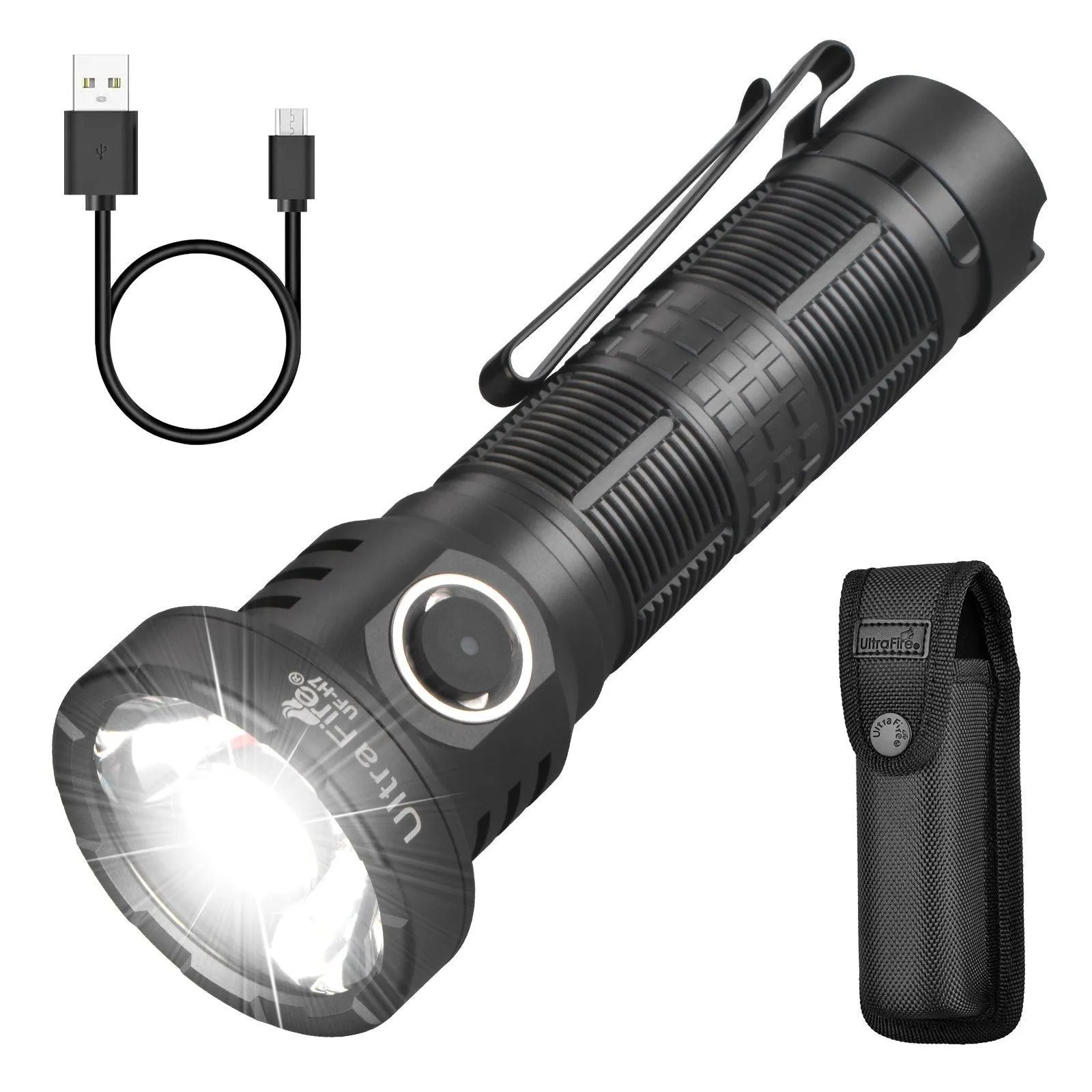 UF-H7 Rechargeable Tactical Flashlight