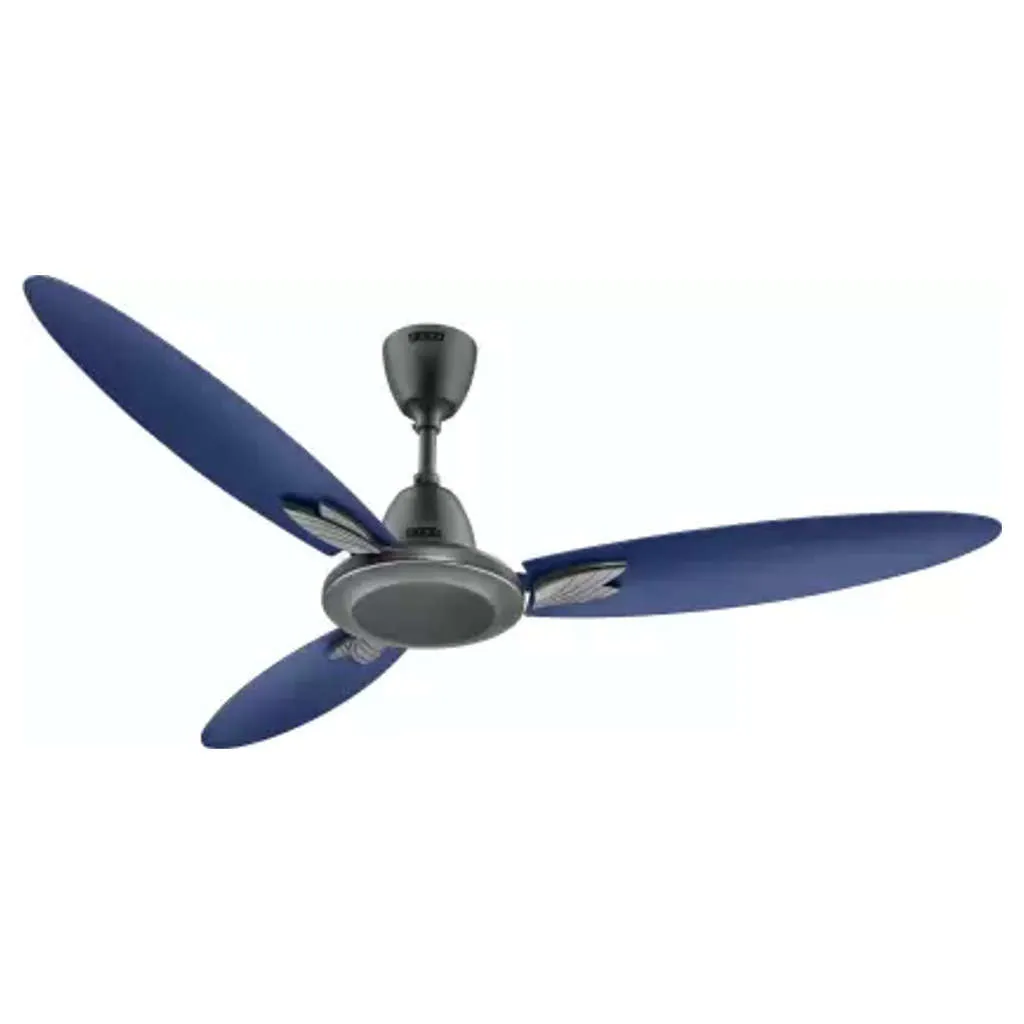 Usha Bloom Magnolia Ceiling Fan Sparkle Grey & Blue 1250mm