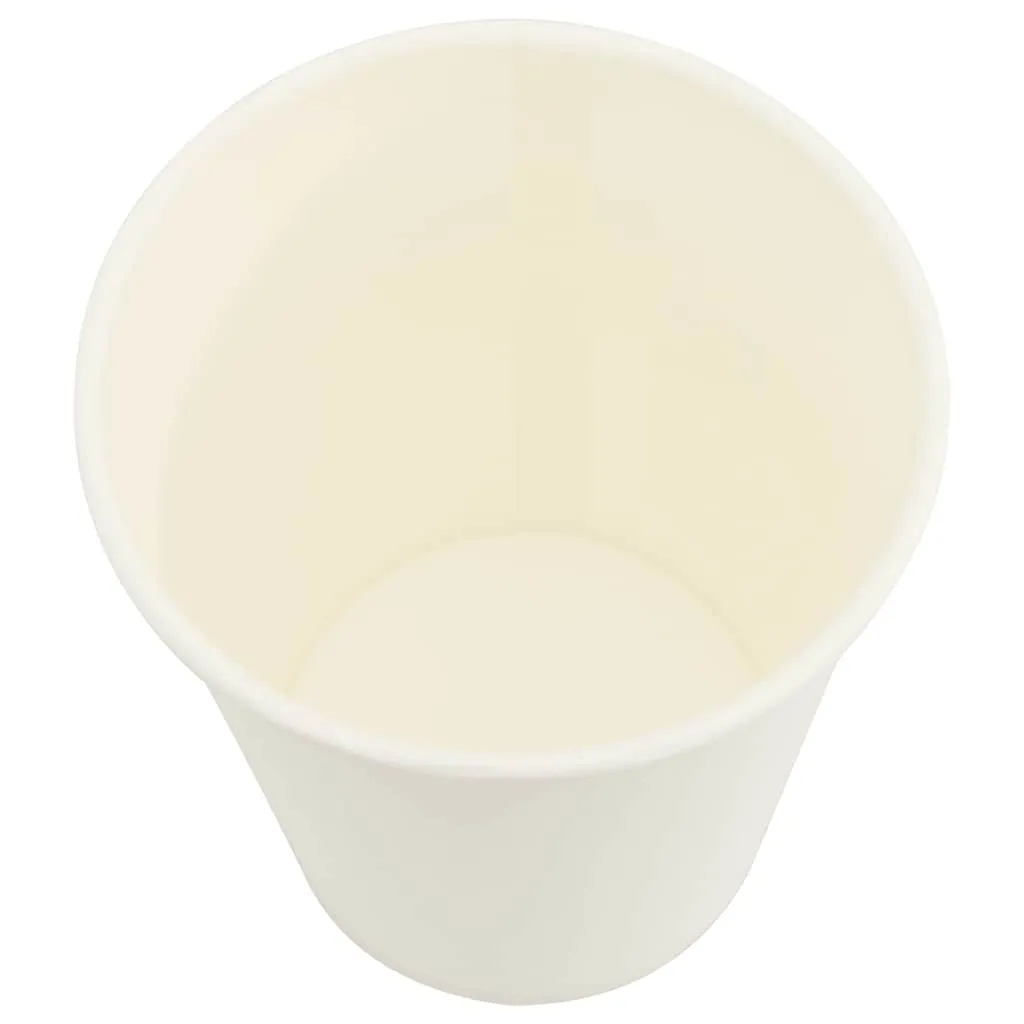 vidaXL Paper Coffee Cups 1000 pcs 8oz 200ml White