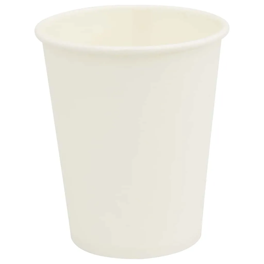 vidaXL Paper Coffee Cups 1000 pcs 8oz 200ml White