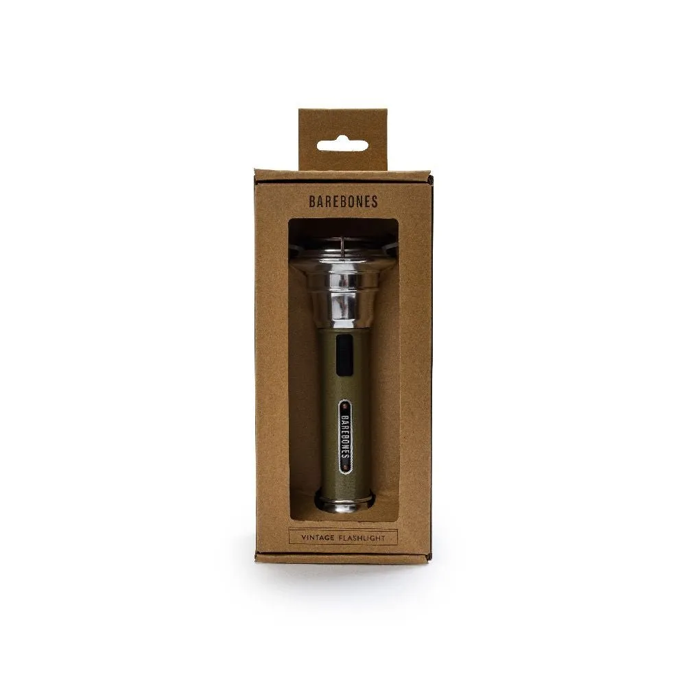 Vintage Flashlight - Olive