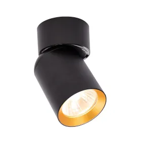 Wall Spot Light Round Black